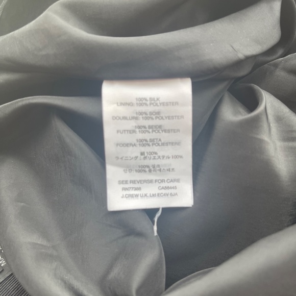 J Crew Black Floral Silk Skirt - Picture 9 of 9